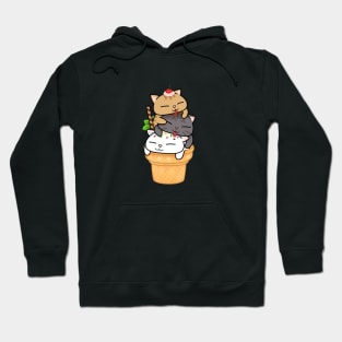 Chubby Cat Ice Cream Tower Hoodie